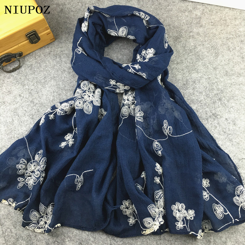 Embroidery Shawl - Molti colori ricamo etnico donna inverno