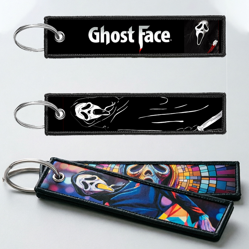 Embroidery Gift Ideas - Portachiavi GHOST FACE per Uomo e