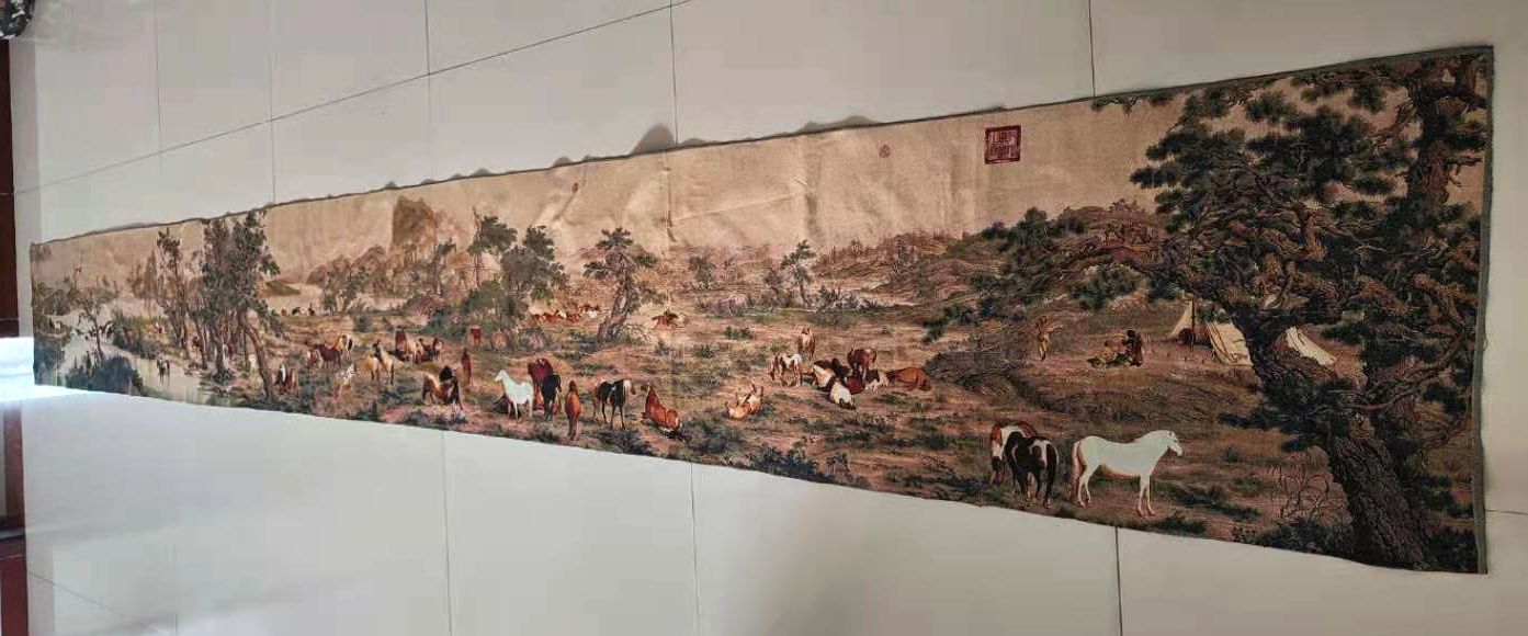 Embroidery Horse - Ricamo in seta folk cinese super