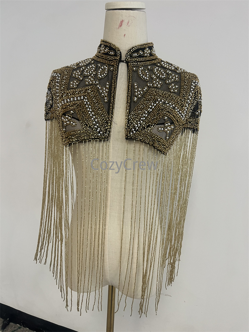 Embroidery Shawl - Giacca Corta Retrò di Lusso con