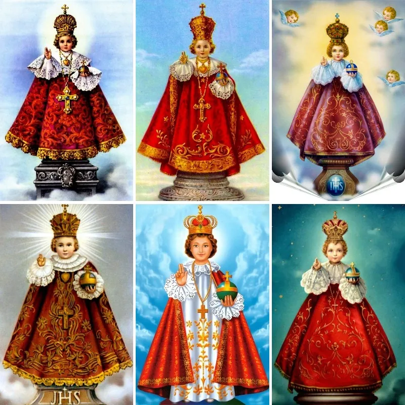 Neonato gesù di praga pittura  - Embroidery Jesus recensione e prezzo