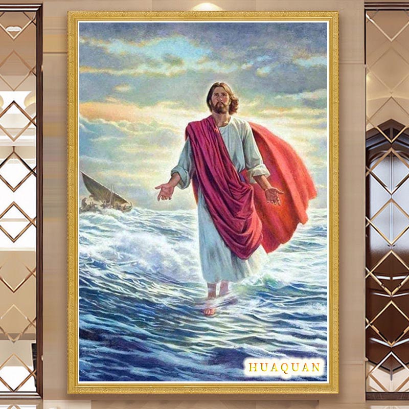 Cristiano gesù camminò sul mar - Embroidery Jesus recensione e prezzo