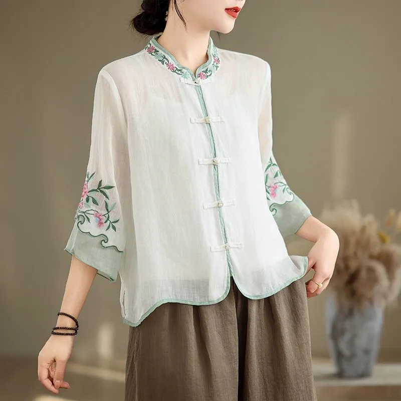 Camicia estiva in cotone e can - Embroidery Cardigan recensione e prezzo