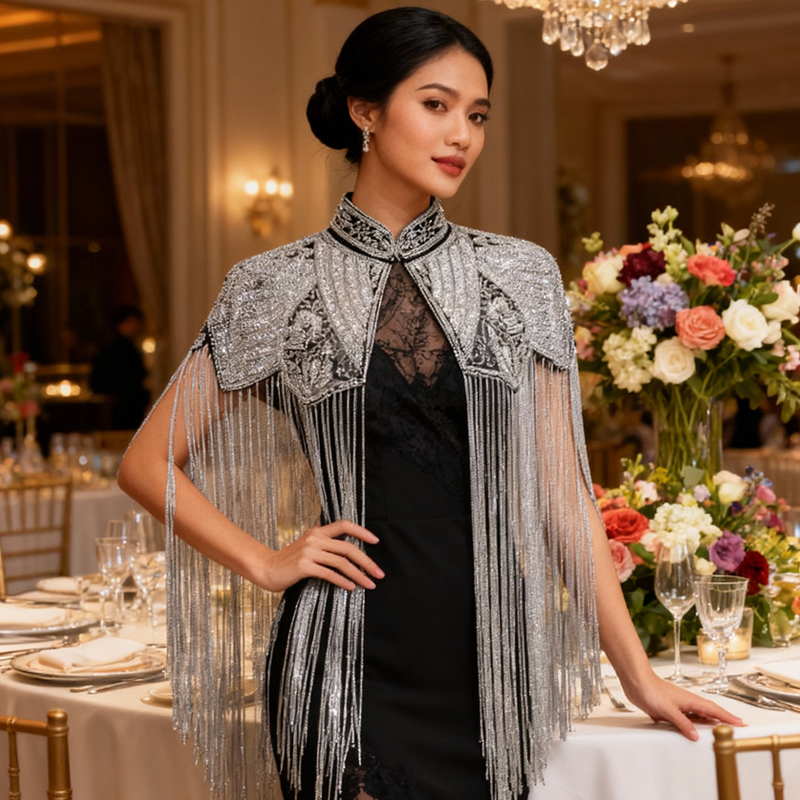 Sciarpa Delicata con Perline e - Embroidery Shawl recensione e prezzo
