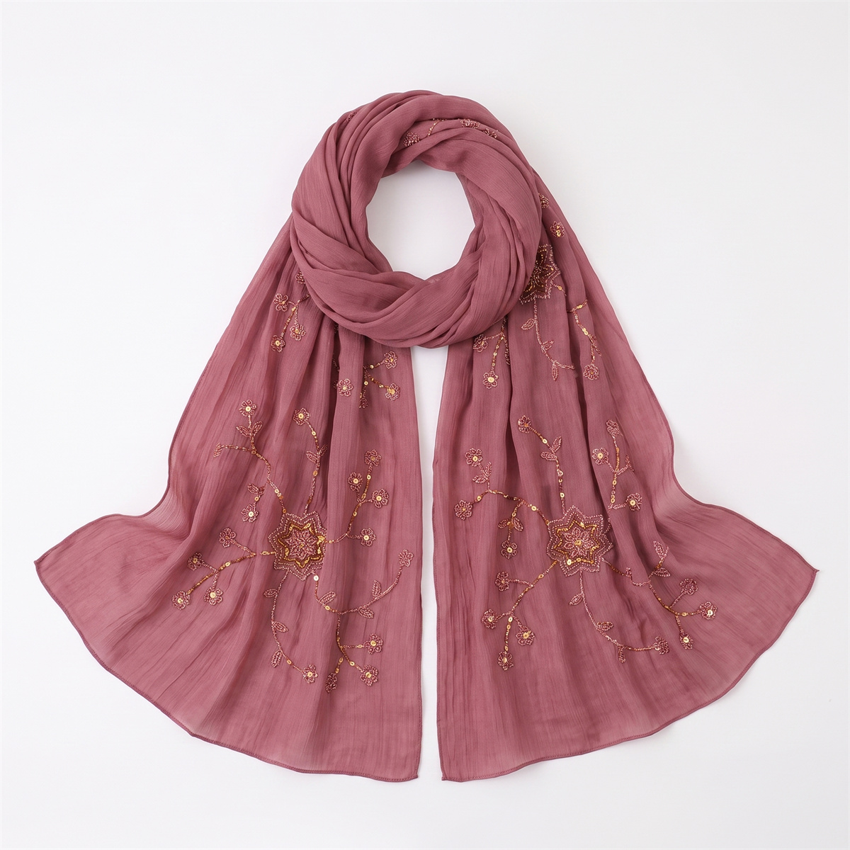 Sciarpa Hijab alla Moda con Ri - Embroidery Shawl recensione e prezzo