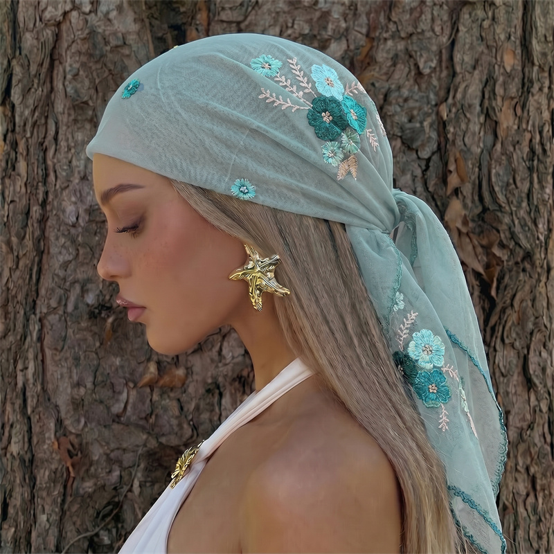 Sciarpa di Lusso in Rete Trasp - Embroidery Shawl recensione e prezzo