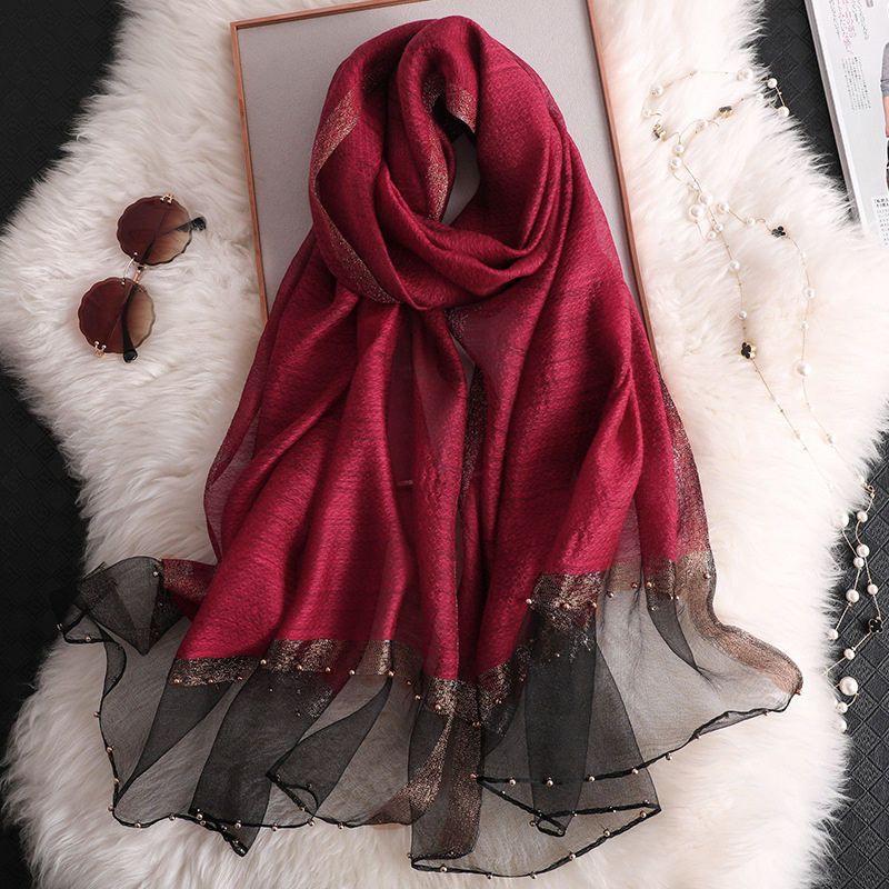 2024 Sciarpa scialle di seta 1 - Embroidery Shawl recensione e prezzo