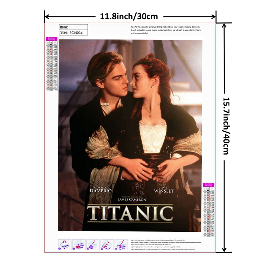 Titanic Film romantico 5D trap - Embroidery Lovers recensione e prezzo