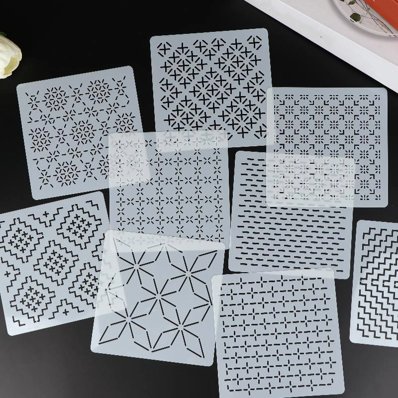 Set di 9/32 Pezzi di Modelli p - Embroidery And Quilting recensione e prezzo