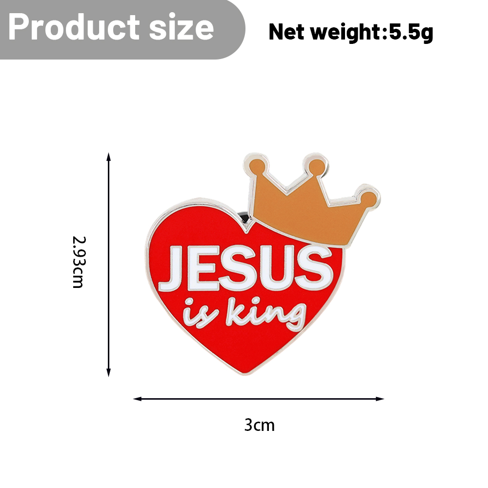 Spilla Smaltata 'Jesus Is King - Embroidery Jesus recensione e prezzo