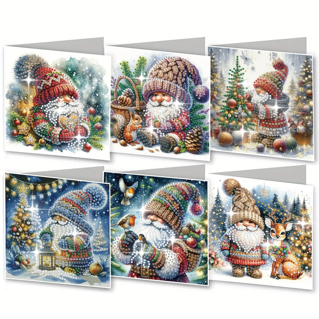 Set di 6 Biglietti d'Auguri Na - Embroidery Xmas Cards recensione e prezzo