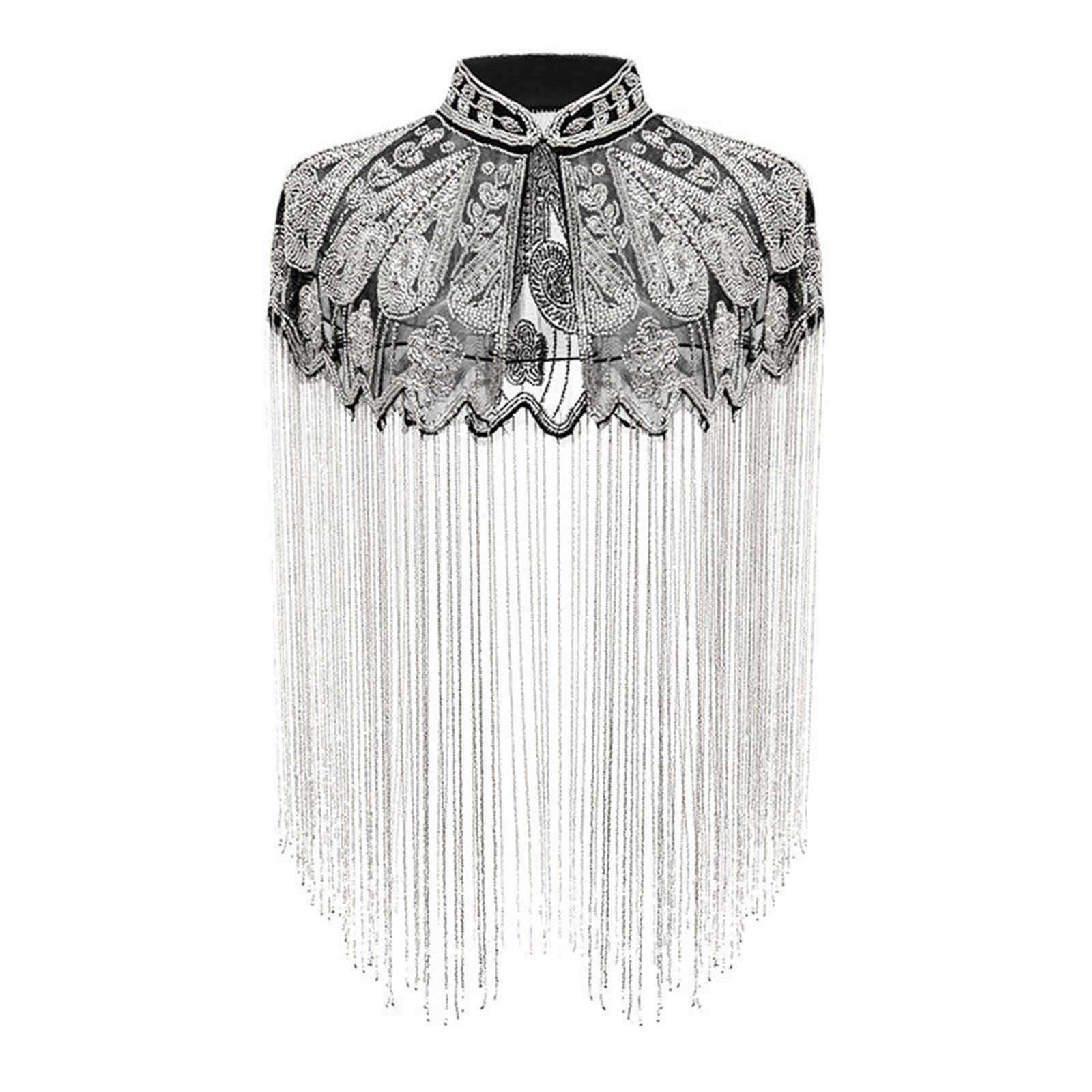 Mantella da sera con perline e - Embroidery Shawl recensione e prezzo