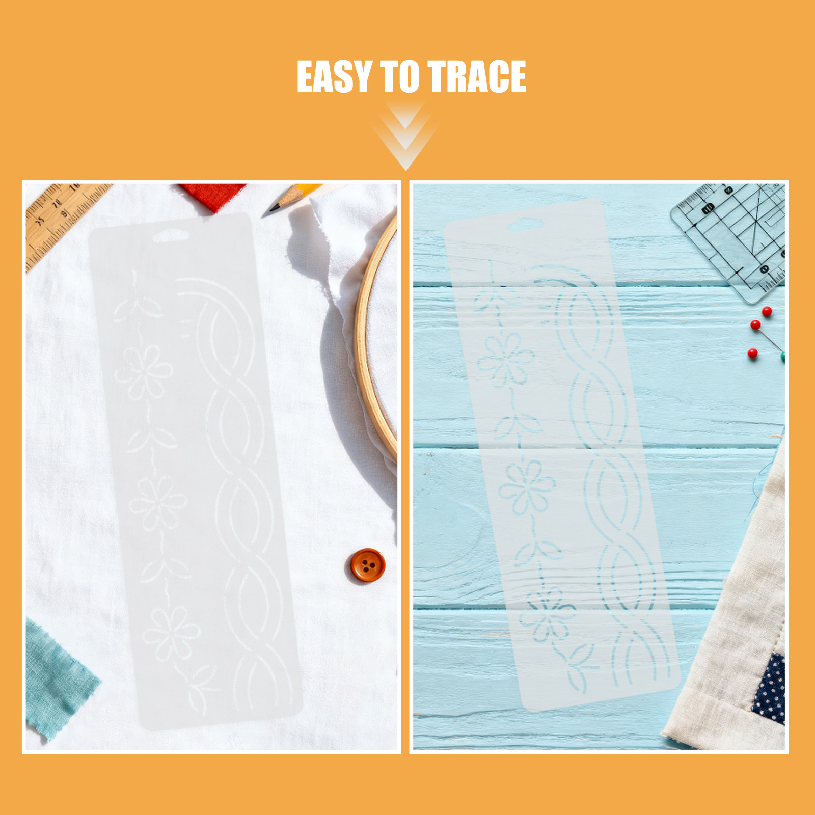 2 stencil per trapuntatura ang - Embroidery And Quilting recensione e prezzo